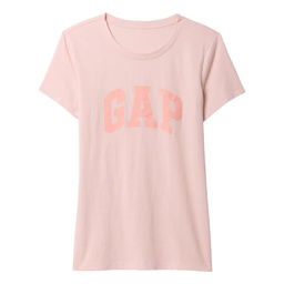 V-Ss Logo Classic Kadın Pembe Günlük Stil T-Shirt 729555001