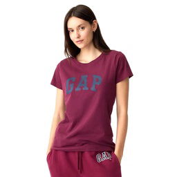 V-Ss Logo Classic Kadın Kırmızı Günlük Stil T-Shirt 729555007
