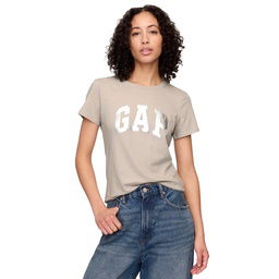 V-Ss Logo Classic Kadın Mavi Günlük Stil T-Shirt 729555009