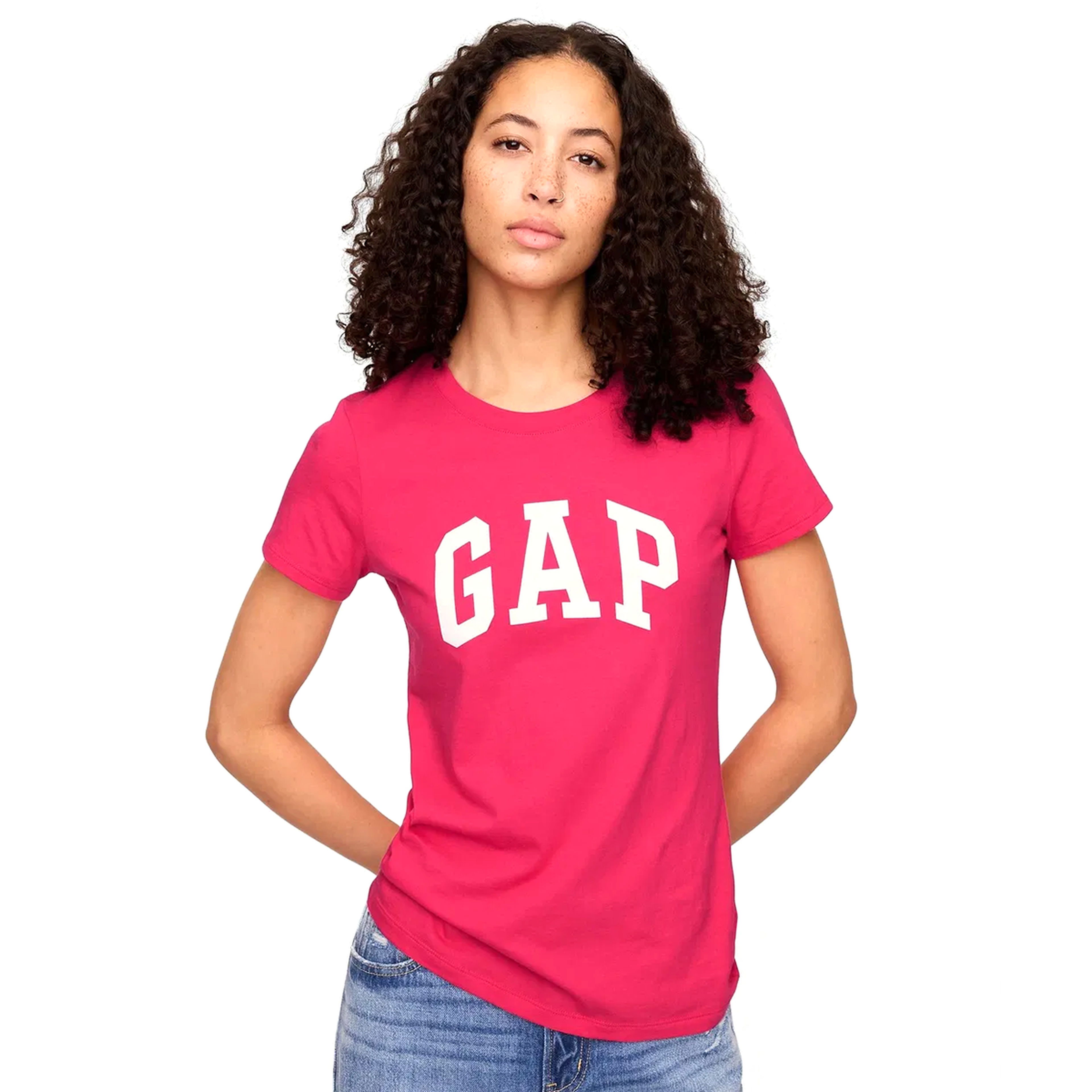V-Ss Logo Classic Kadın Kırmızı Günlük Stil T-Shirt 729555008