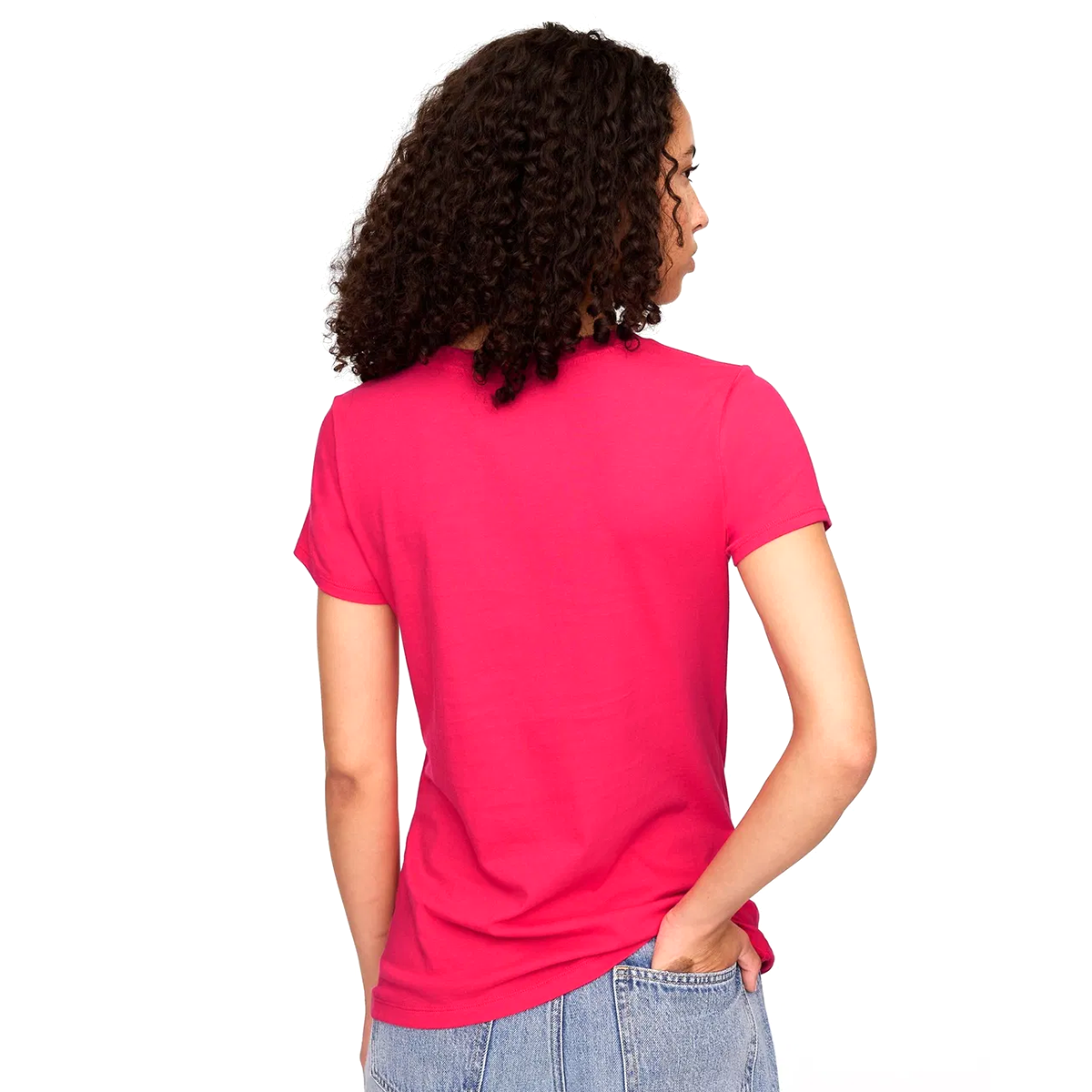 V-Ss Logo Classic Kadın Kırmızı Günlük Stil T-Shirt 729555008