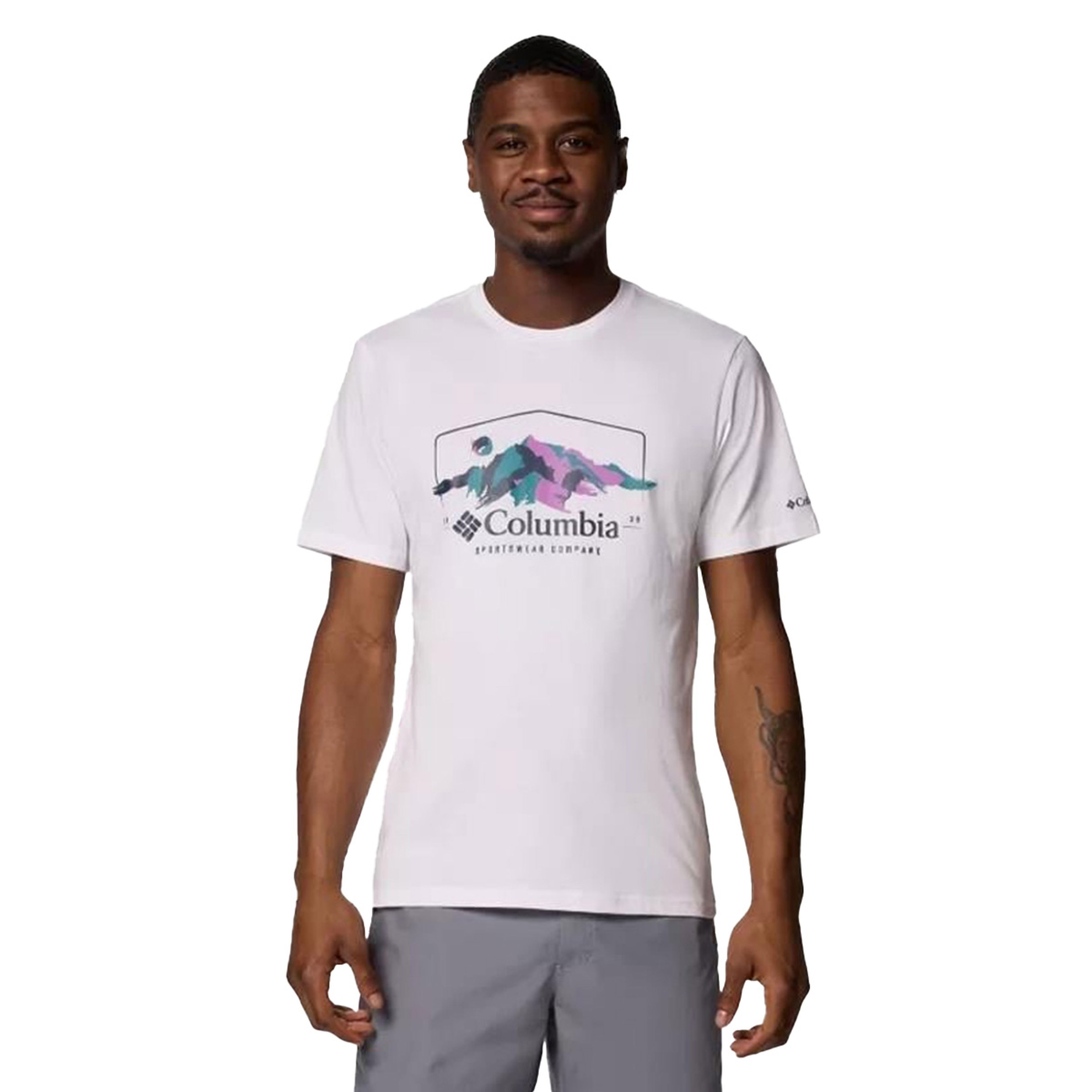 Brush With Nature Erkek Beyaz Outdoor T-Shirt CS0411-100