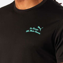 Graphics Erkek Siyah Koşu T-Shirt 52656401