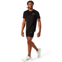 Graphics Erkek Siyah Koşu T-Shirt 52656401