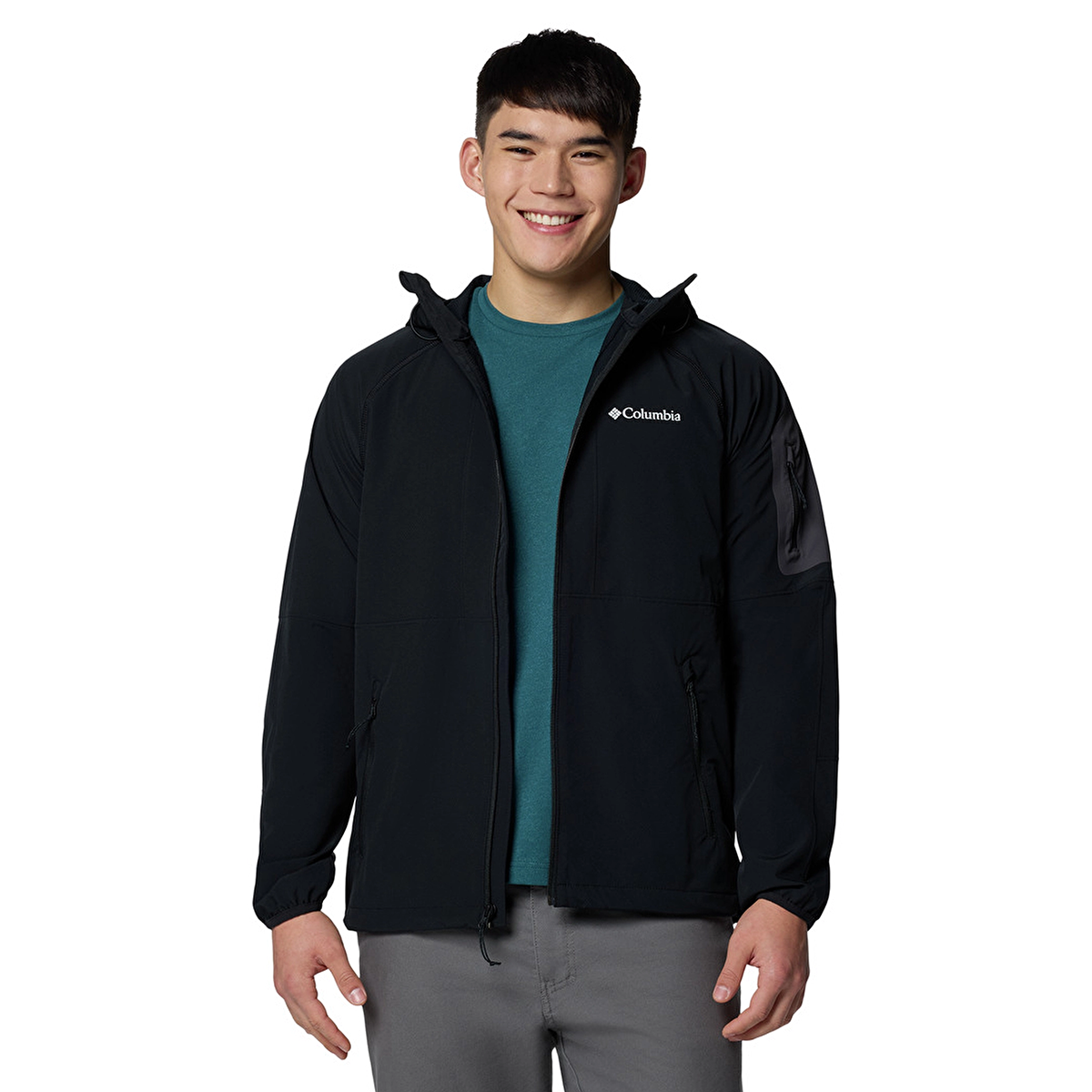 Tall Heights II Hooded Softshell Erkek Siyah Outdoor Mont WO9423-010