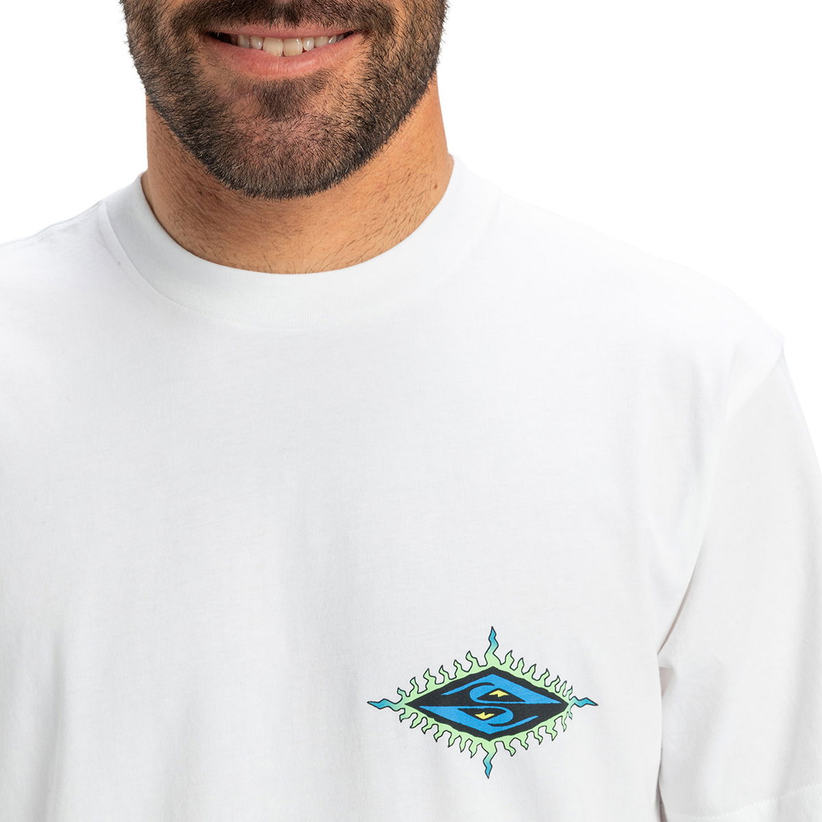 Ev Beach Blast Erkek Beyaz Günlük Stil T-Shirt EQYZT08046-908