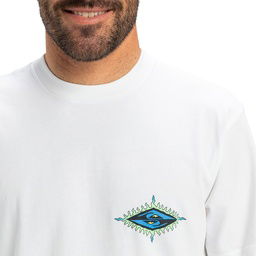 Ev Beach Blast Erkek Beyaz Günlük Stil T-Shirt EQYZT08046-908
