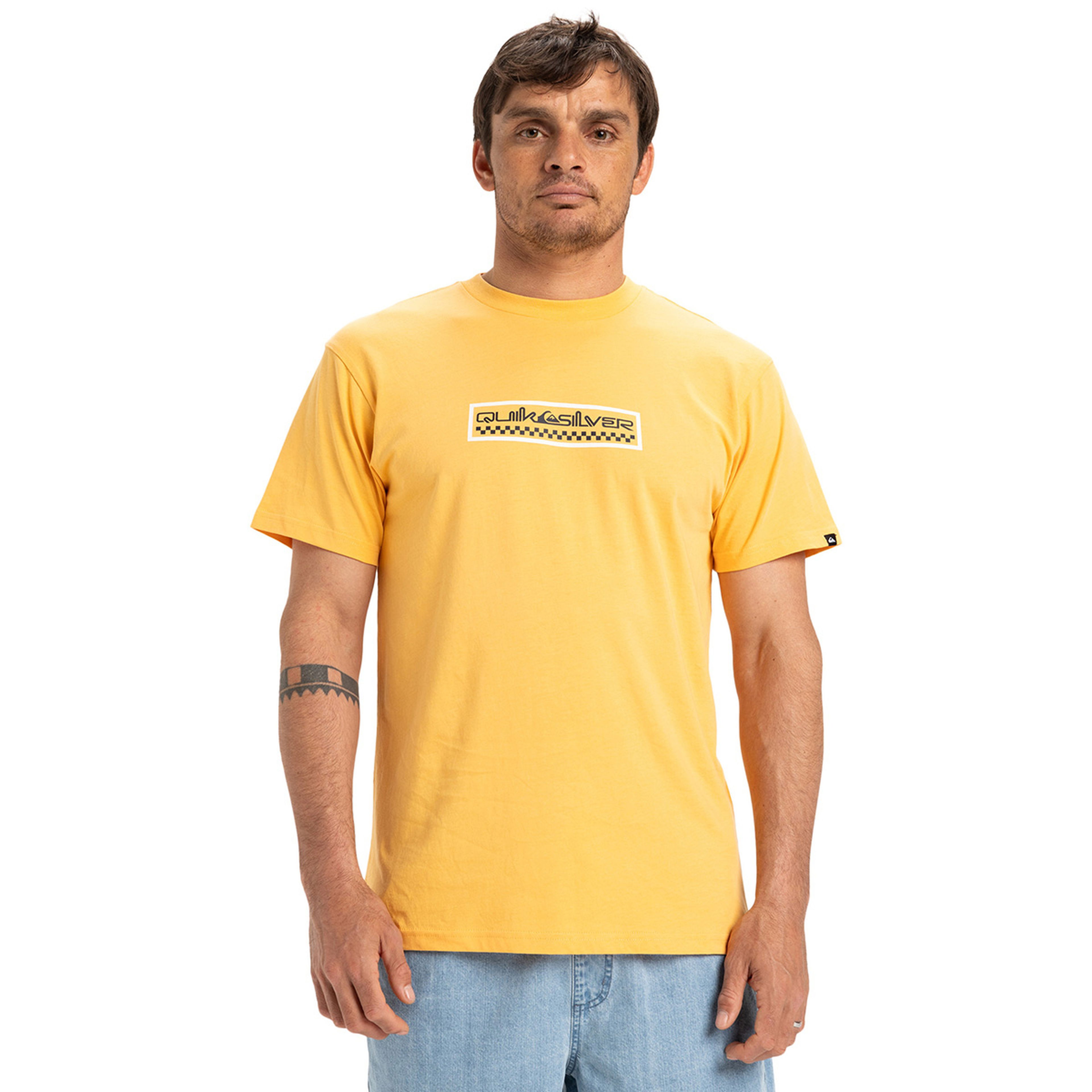 Ev Sun Dagger Erkek Sarı Günlük Stil T-Shirt EQYZT08043-NGR0