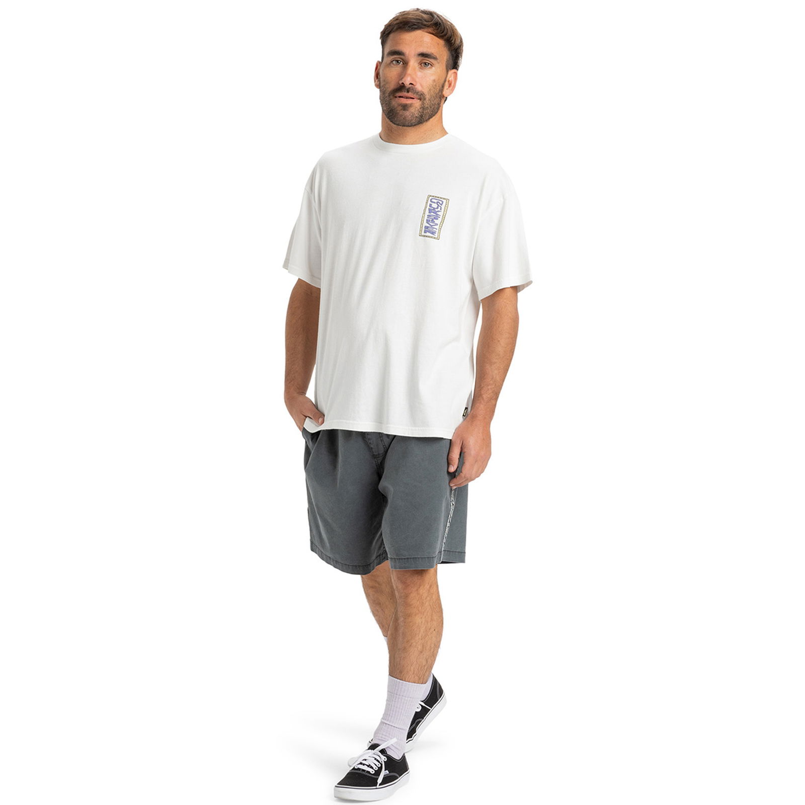 Gh Qs Sunrise Bowl Erkek Beyaz Günlük Stil T-Shirt EQYZT08022-WBK0