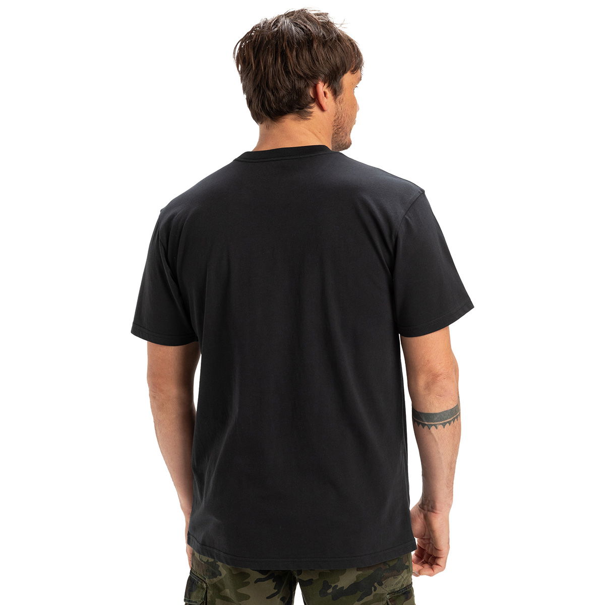 Ev Mini Logo Erkek Siyah Günlük Stil T-Shirt EQYZT08042-KVJ0