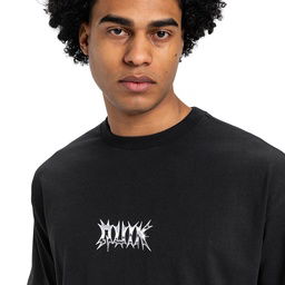 Mercury Chrome Lightning Erkek Siyah Günlük Stil T-Shirt EQYZT08016-KVJ0