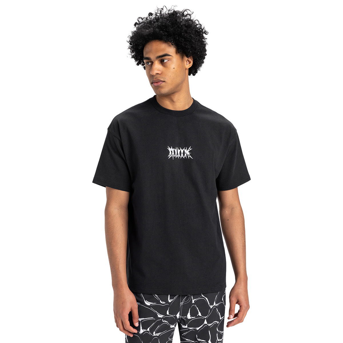 Mercury Chrome Lightning Erkek Siyah Günlük Stil T-Shirt EQYZT08016-KVJ0