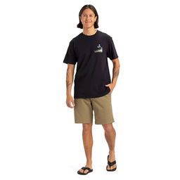Palm Lines Ss Erkek Siyah Günlük Stil T-Shirt EQYZT08057-KVJ0