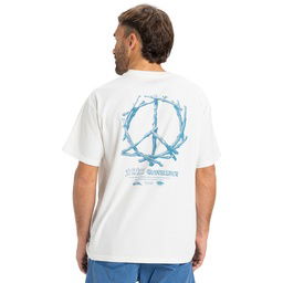 Hw Tree Connection Erkek Beyaz Günlük Stil T-Shirt EQYZT08034-WBK0