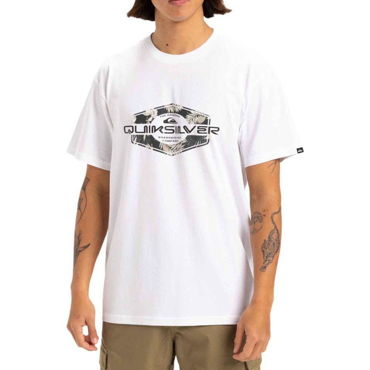 Locked Up Erkek Beyaz Günlük Stil T-Shirt EQYZT08063-908