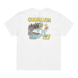 Ev Disconnect Effects Erkek Beyaz Günlük Stil T-Shirt EQYZT08049-908