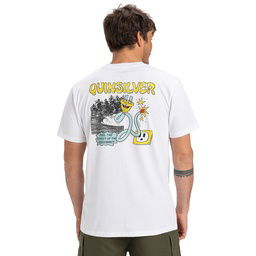 Ev Disconnect Effects Erkek Beyaz Günlük Stil T-Shirt EQYZT08049-908