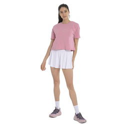 Ube Kadın Pembe Günlük Stil T-Shirt 25YK015-PMBE