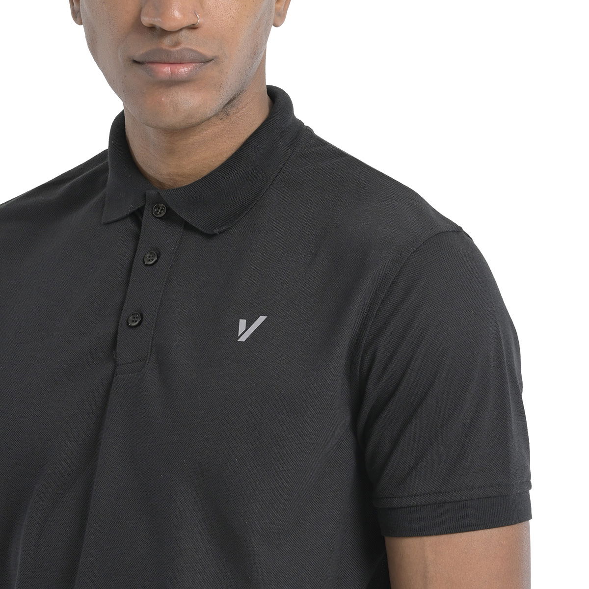 Furano Erkek Siyah Günlük Stil T-Shirt 25YE017-SYH