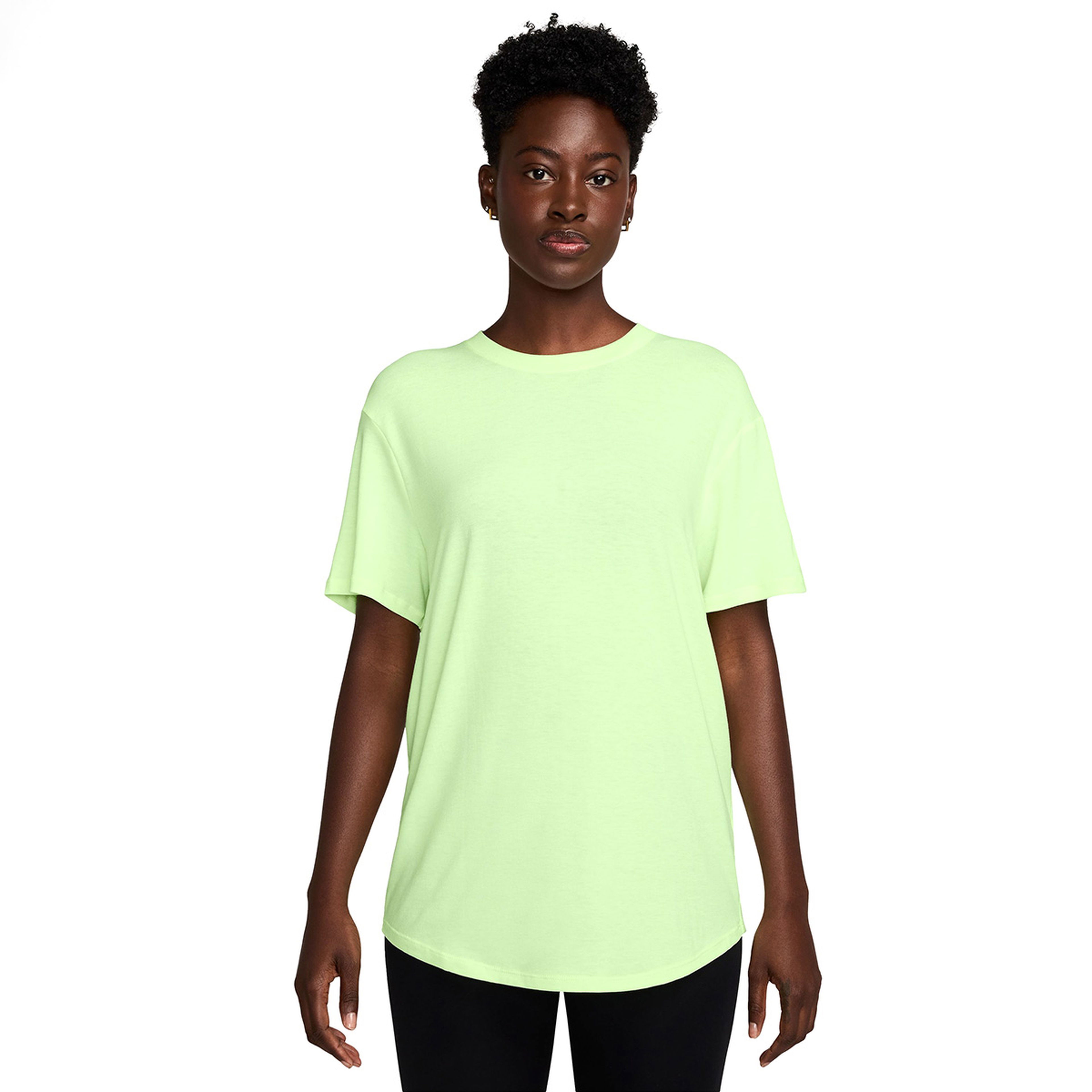 One Relaxed Dri-Fit Kadın Sarı Antrenman T-Shirt FN2814-701
