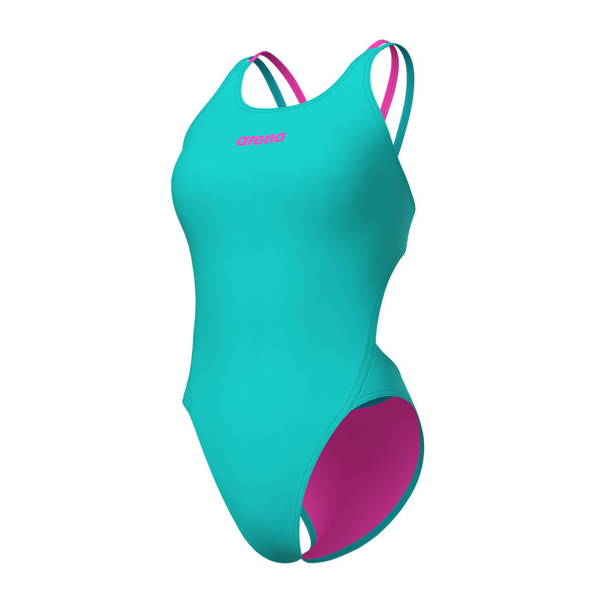 Swimsuit Tech Multi Solid Kadın Beyaz Yüzücü Mayosu 008054890