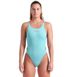 Swimsuit Tech Multi Solid Kadın Beyaz Yüzücü Mayosu 008054890