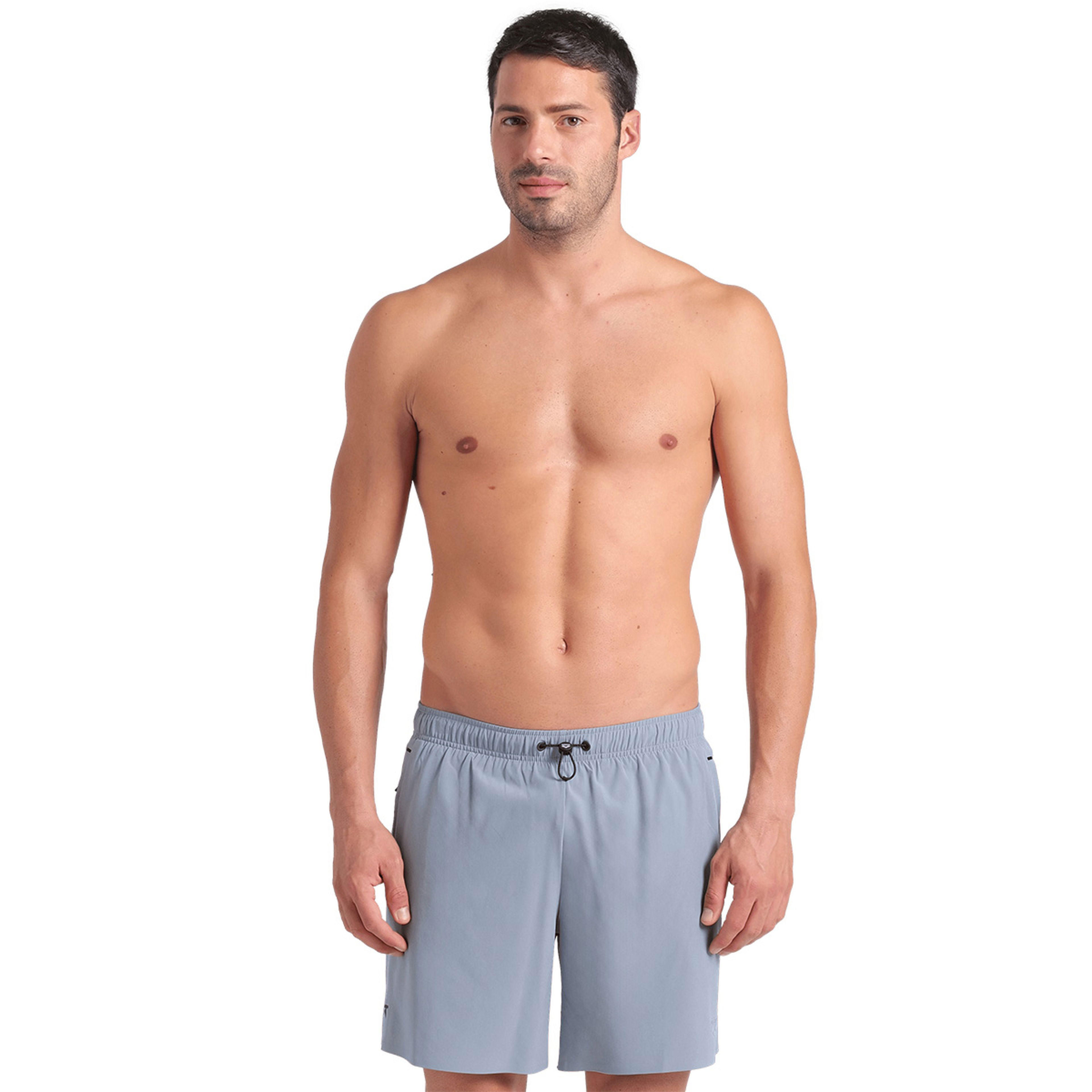 Evo Beach Boxer Solid Erkek Gri Deniz Şortu 006060570