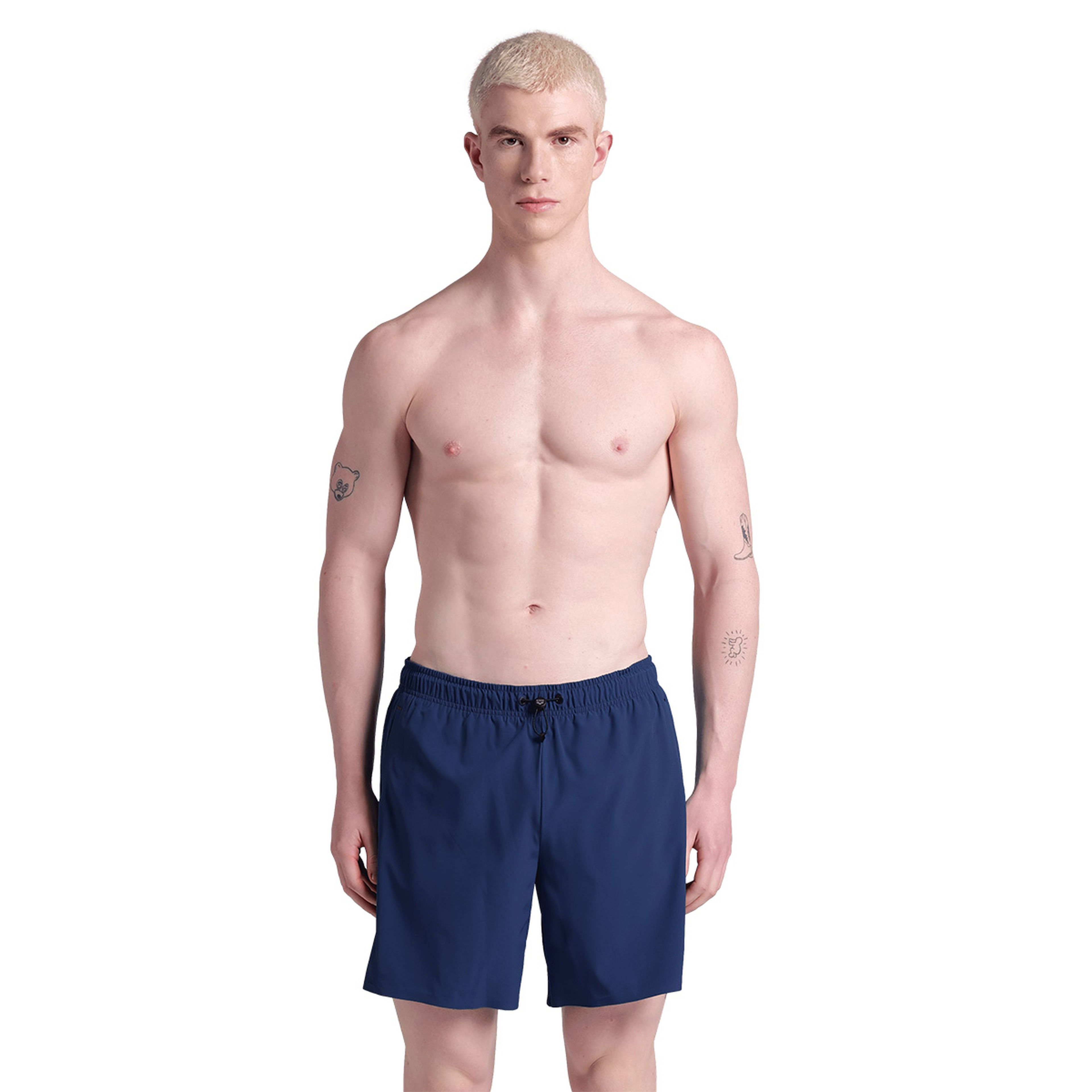 Evo Beach Boxer Solid Erkek Mavi Deniz Şortu 006060701