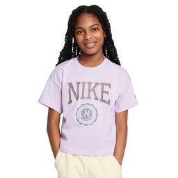 Sportswear Çocuk Mor Günlük Stil T-Shirt HM6303-537