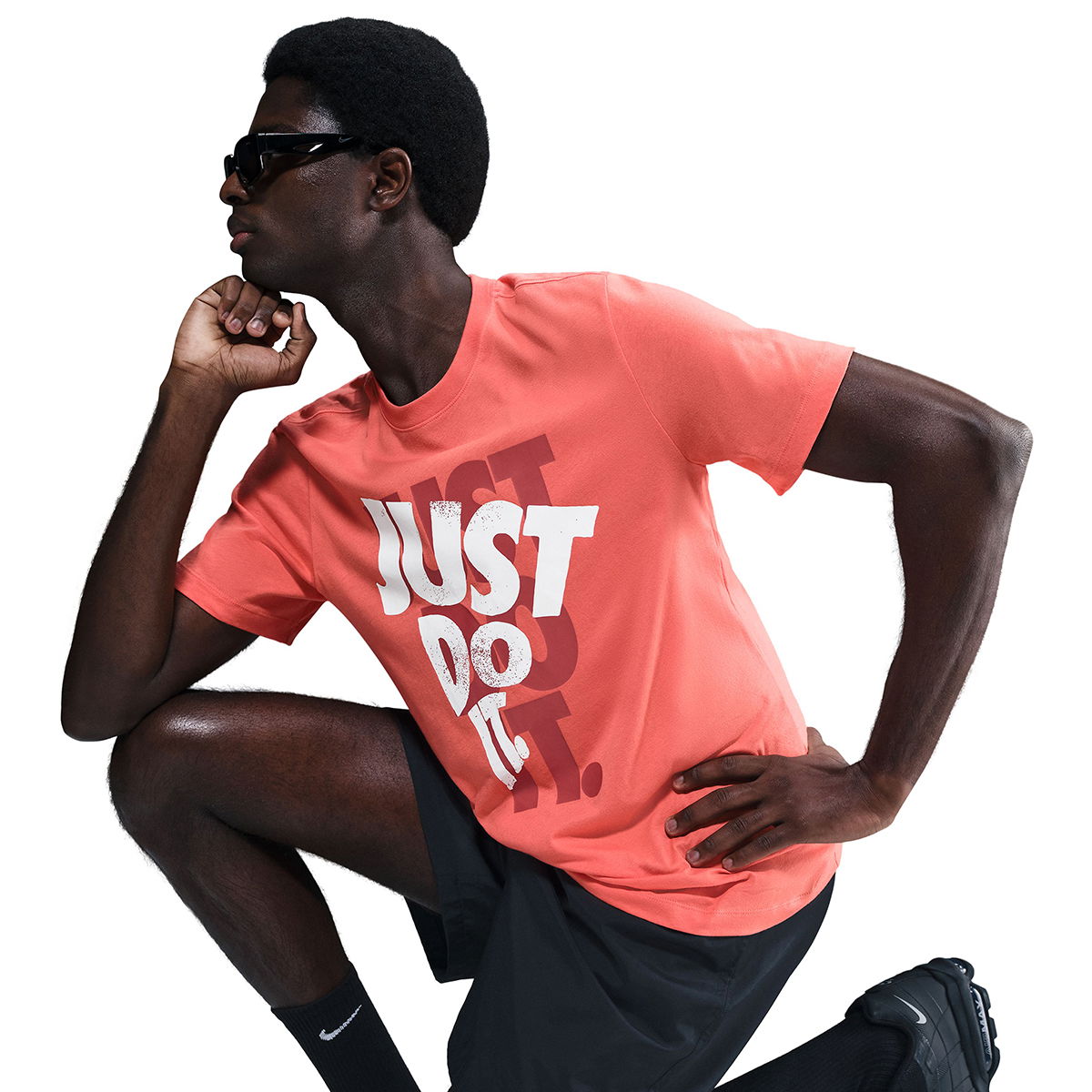 Just Do It Erkek Turuncu Günlük Stil T-Shirt HJ0554-814