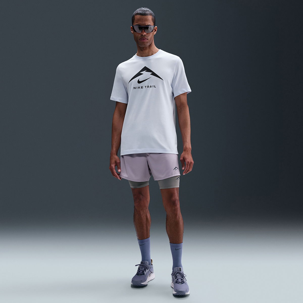 Dri-Fit Trail Erkek Gri Koşu T-Shirt FQ3914-085