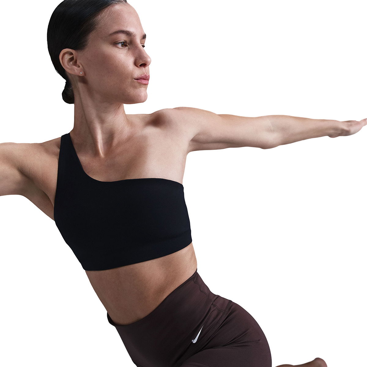 Zenvy Asym Kadın Siyah Antrenman Sporcu Sütyeni HQ9182-010