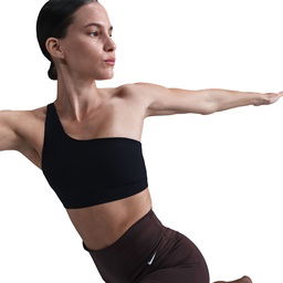 Zenvy Asym Kadın Siyah Antrenman Sporcu Sütyeni HQ9182-010