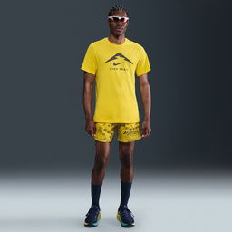 Dri-Fit Trail Erkek Sarı Koşu T-Shirt FQ3914-718