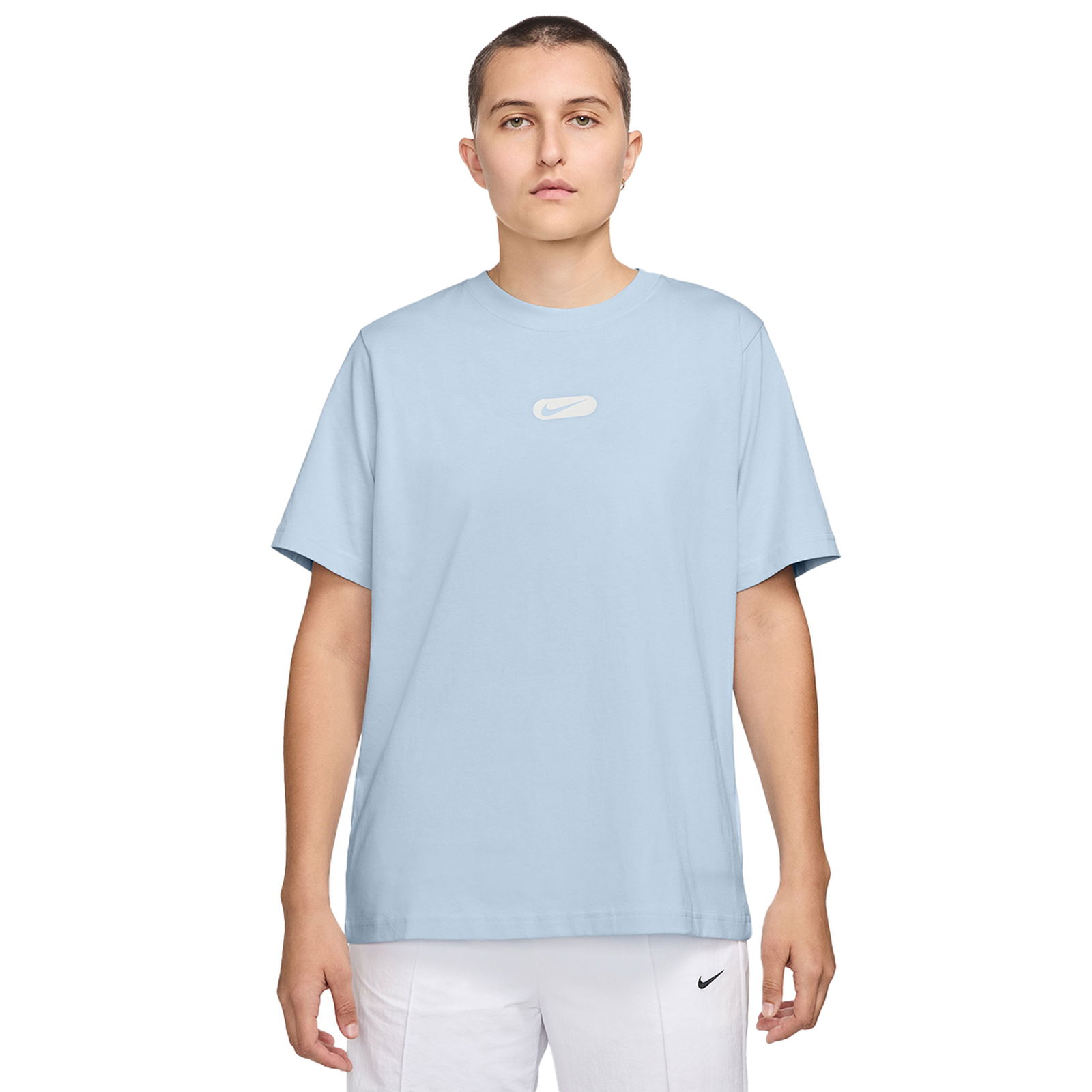 Club Kadın Mavi Günlük Stil T-Shirt HQ1698-423