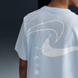 Club Kadın Mavi Günlük Stil T-Shirt HQ1698-423