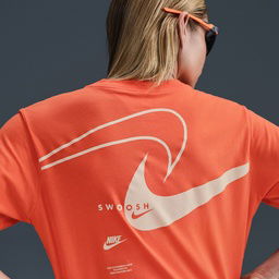 Club Kadın Turuncu Günlük Stil T-Shirt HQ1698-842