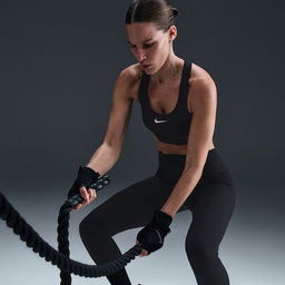 One Dri-Fit Kadın Siyah Antrenman Tayt IB9382-010