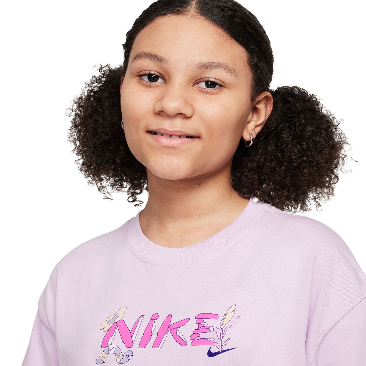 Sportswear Çocuk Mor Günlük Stil T-Shirt HQ2334-537