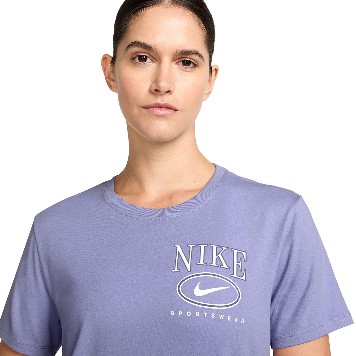 Club Kadın Mor Günlük Stil T-Shirt IB2447-533