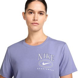 Club Kadın Mor Günlük Stil T-Shirt IB2447-533
