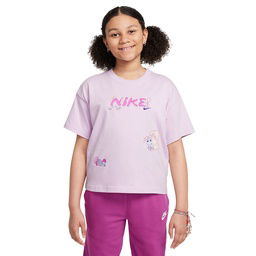 Sportswear Çocuk Mor Günlük Stil T-Shirt HQ2334-537