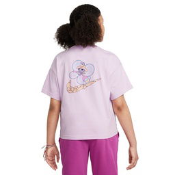 Sportswear Çocuk Mor Günlük Stil T-Shirt HQ2334-537