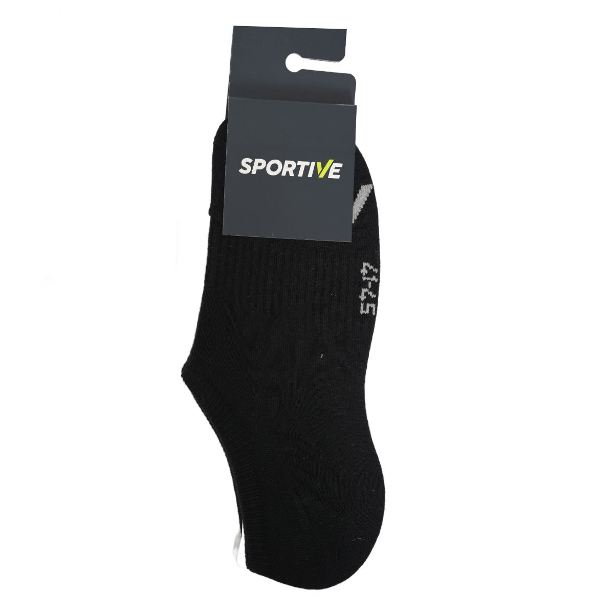 Spt Unisex Siyah İkili Sneaker Çorabı 25YUC007-SYH