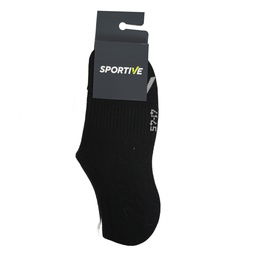 Spt Unisex Siyah İkili Sneaker Çorabı 25YUC007-SYH