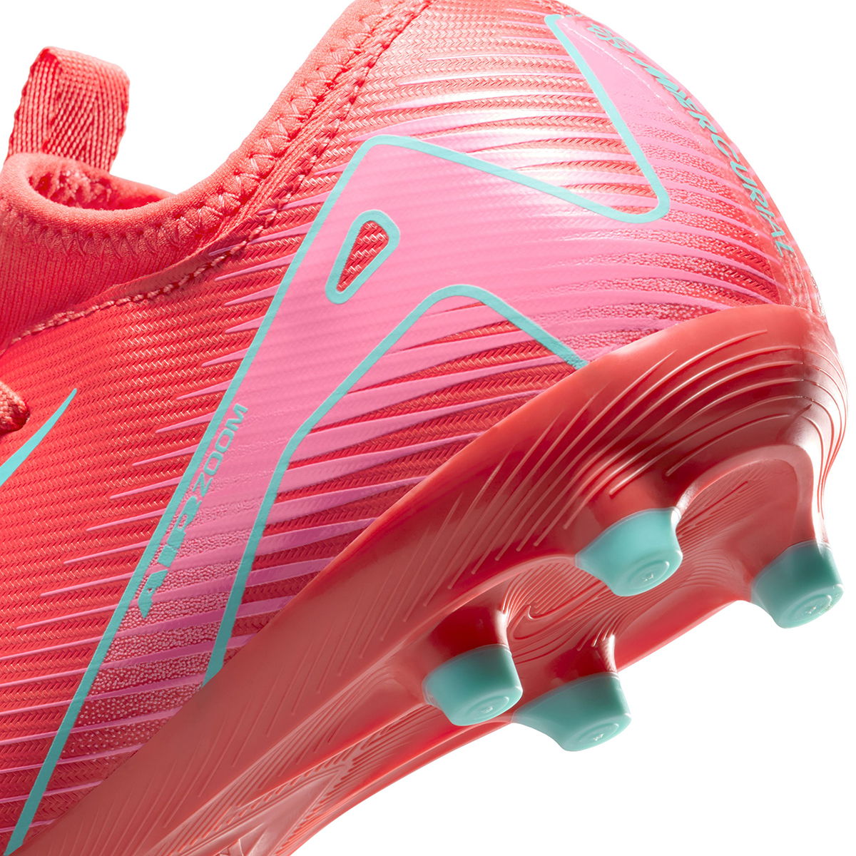 Mercurial Jr Zoom Vapor 16 Academy Fg/Mg Çocuk Kırmızı Futbol Krampon FQ8392-800