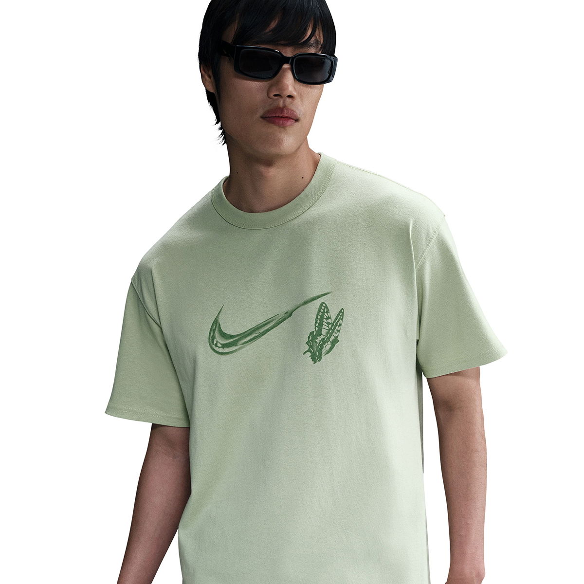 M90 Erkek Yeşil Günlük Stil T-Shirt HJ0782-371