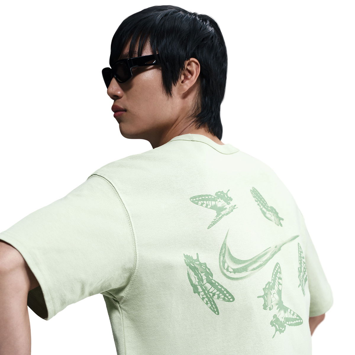 M90 Erkek Yeşil Günlük Stil T-Shirt HJ0782-371