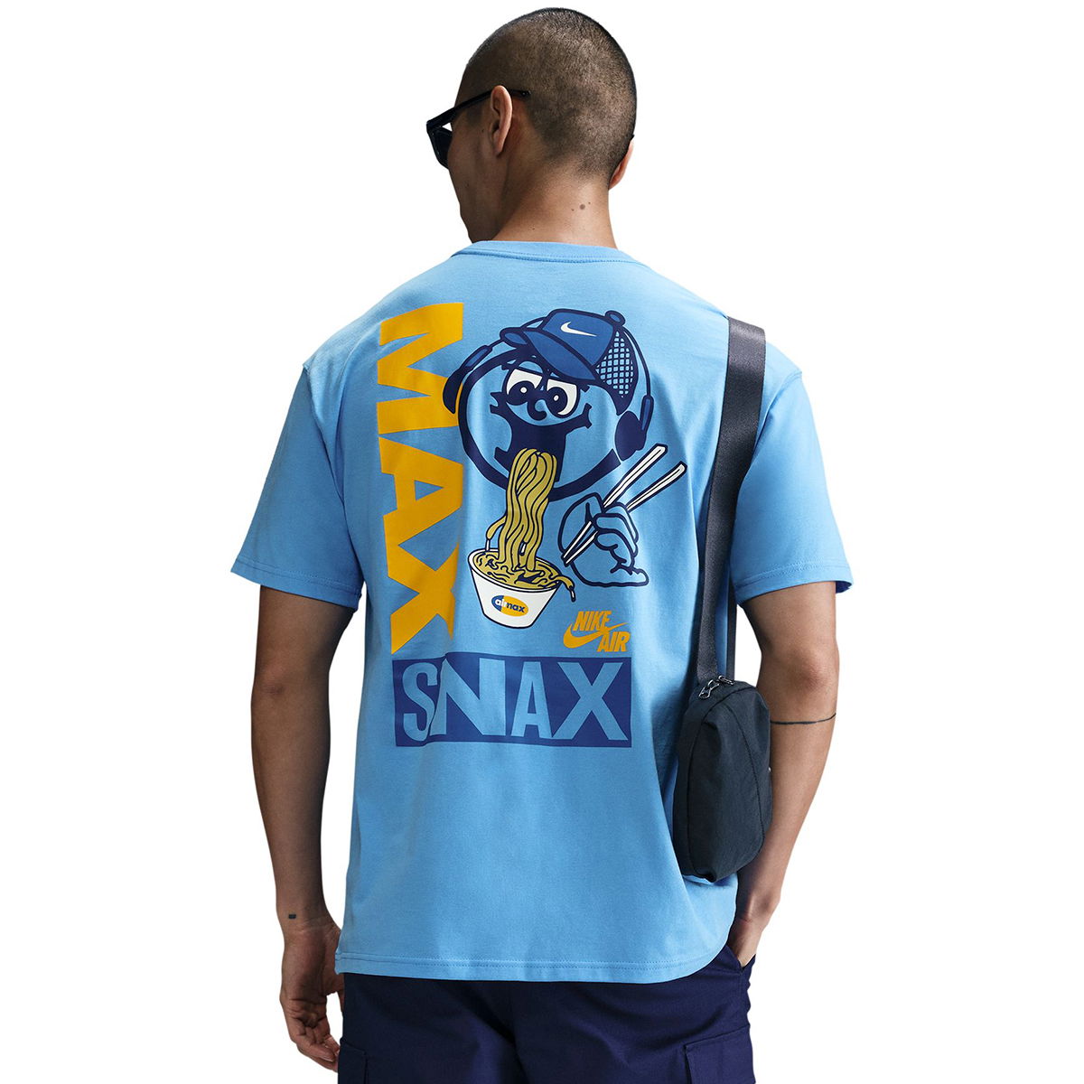M90 Erkek Mavi Günlük Stil T-Shirt HJ0768-412