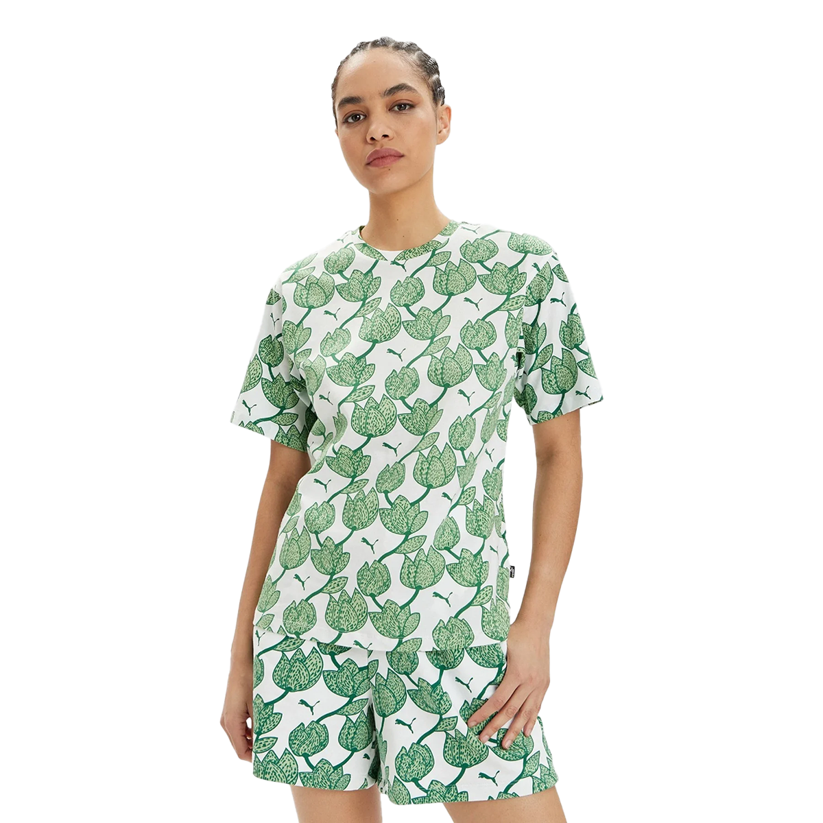 Essentials+ Kadın Yeşil Günlük Stil T-Shirt 67949386